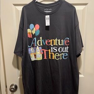 Disney Pixar Gray Adventure Graphic Tee